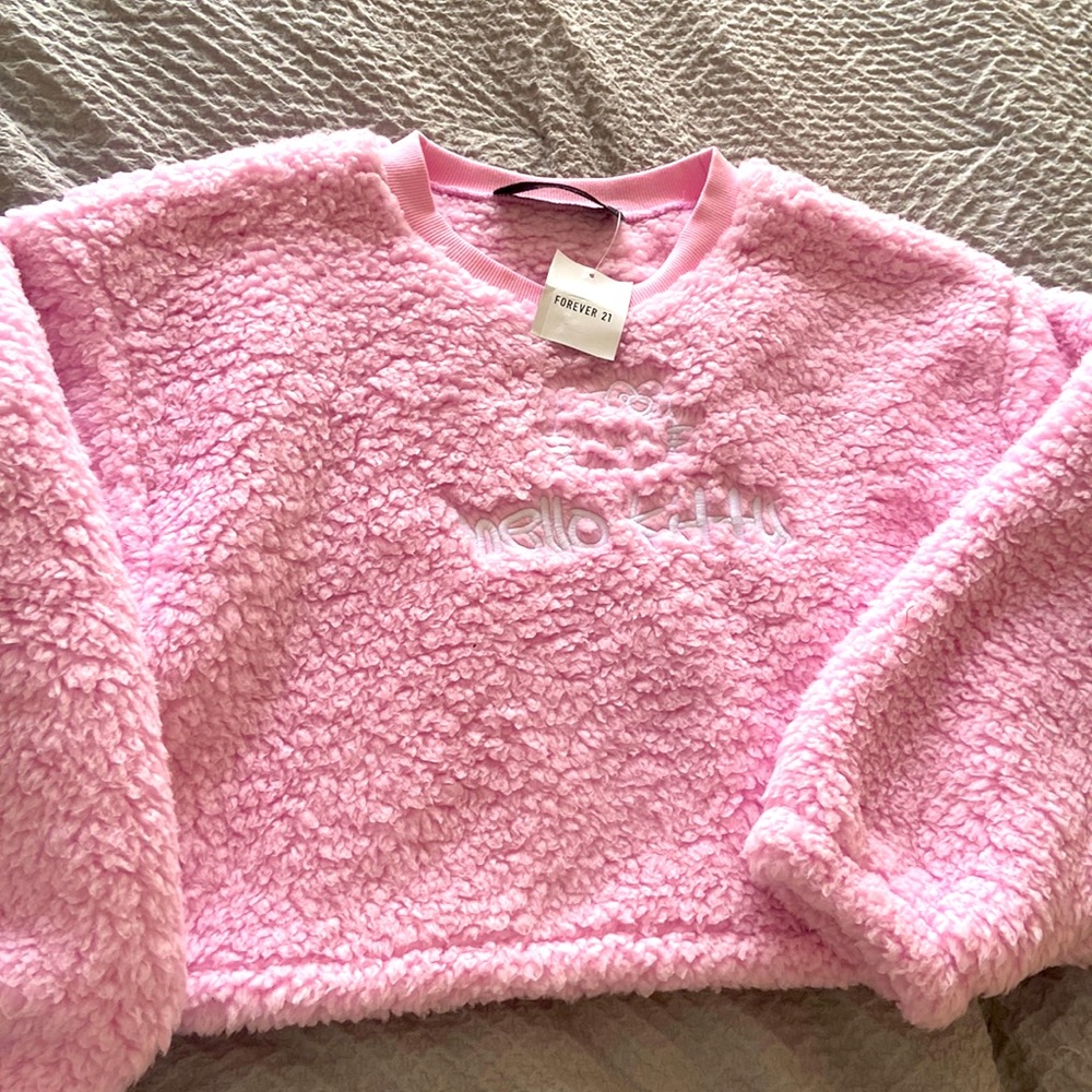 Pink athletic pullover